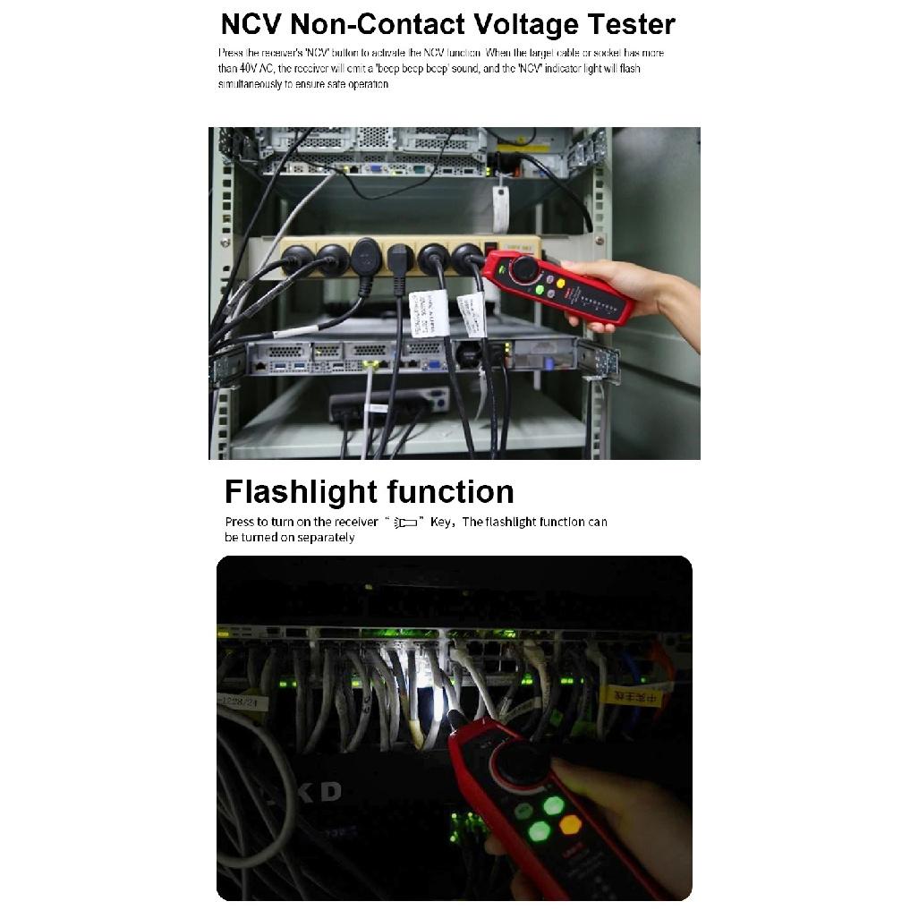 UNI-T TDR Cable Tester UT685A KIT Network Cable Locator Wire Tracker Detector LAN Tester for RJ45 RJ11 Line Finder