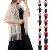 Women's Lace Hollow Shawl Evening Dress Cheongsam Shawl Party Dinner Scarf
