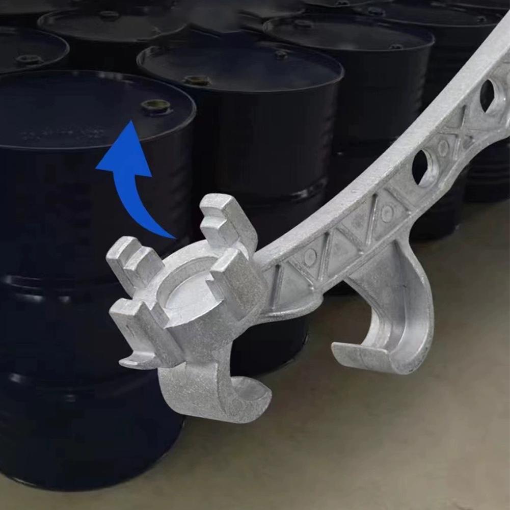 Multifunction Metal Bucket Opener Aluminum Alloy 5 Gallon Pail Opener Silver Buckets Lid Wrench Home Hand Opener Removal Tool
