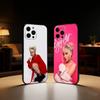 Милый Чехол для Телефона с Кошкой D-DOJA Певица Для iPhone17,16,15,14,13,12 Plus,Max Мягкий Силиконовый Черный Чехол