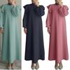 Элегантный исламский сарафан большого размера для женщин с рукавами-фонариками