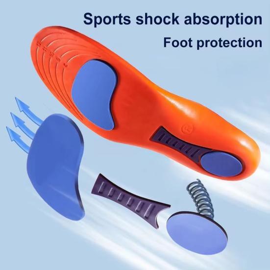 1 пара спортивных стелек, амортизирующие, устойчивые к запахам, дышащие, впитывающие пот, эргономичные стельки для мужчин и женщин, снижающие усталость ног