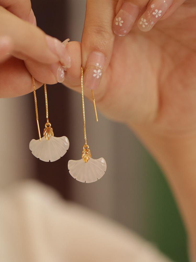 Серьги-подвески Ханфу «Ландыш» - Аксессуары Чонсам в древнем стиле для женщин