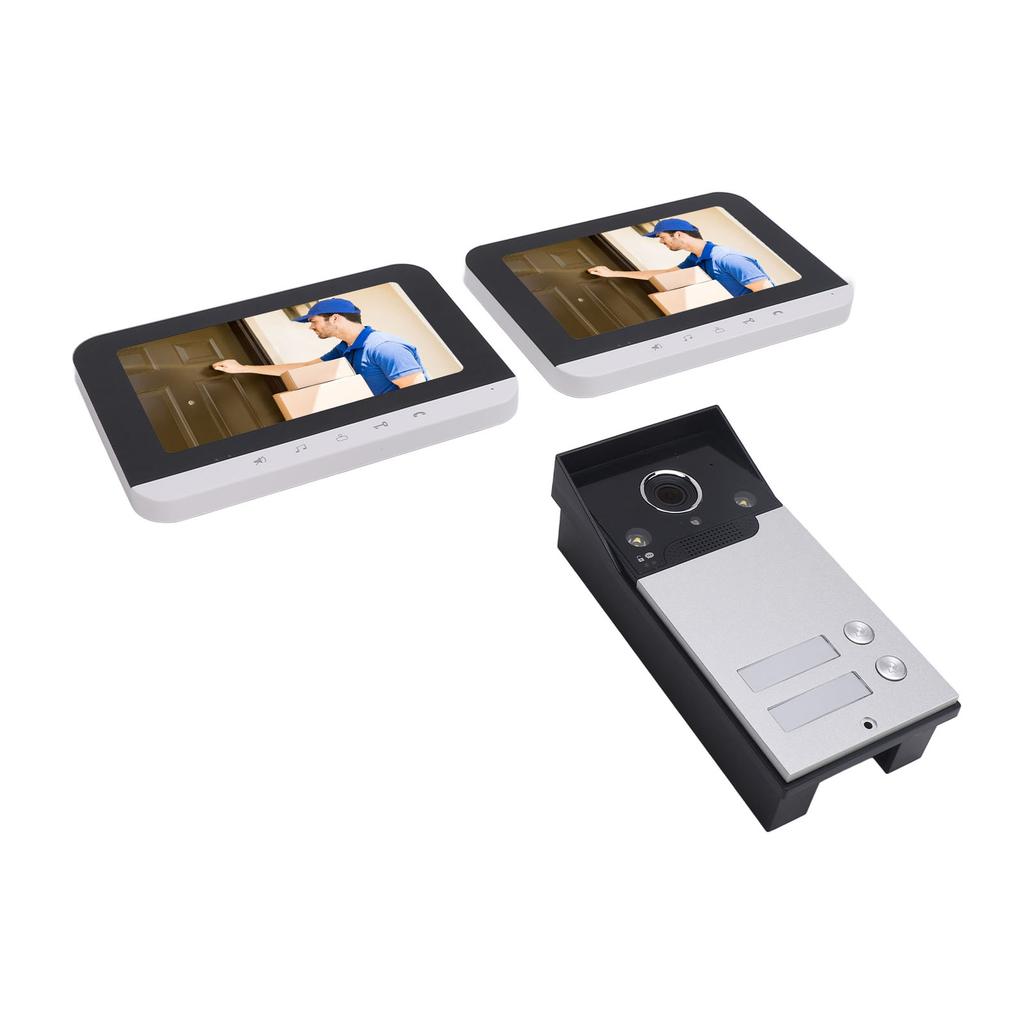 7-дюймовый экран беспроводной видеодомофон система домофона приложение удаленная разблокировка WiFi дверной звонок безопасность