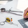 3-Foot/1-Meter Tape Measure Keychain Soft Steel Measure Keychain Measuring Ruler Tape  Daily