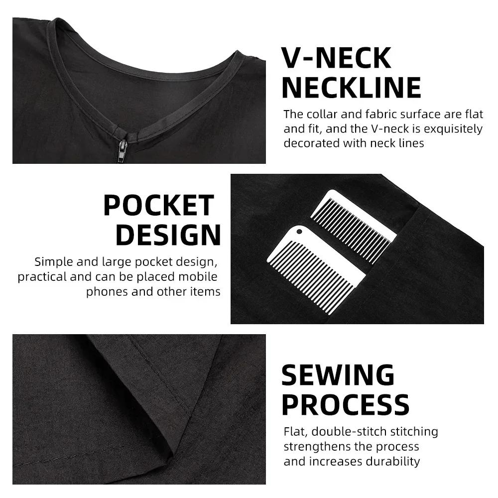 Парикмахерские накидки с длинными рукавами для стрижки волос Водонепроницаемый парикмахерский халат для стрижки волос Антистатическая ткань для парикмахерской Салон