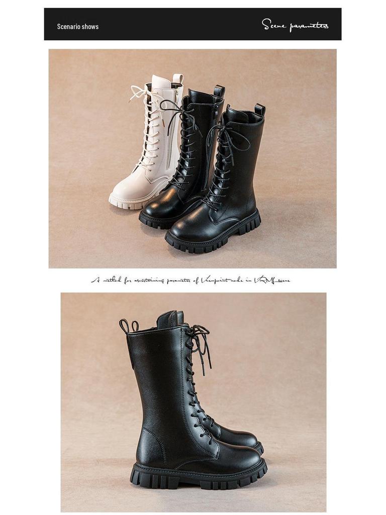 Зимние ботинки Мартин в корейском и британском стиле для девочек