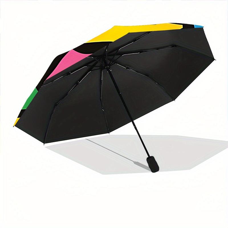 1pc Colorful Graphic Design Automatic Open/Close Umbrella, Umbrella with cartoon Design, Portable Compact Umbrella for Men & Women, Good Hol