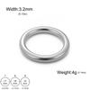 Multiple Layers Stainless Steel Gold Zircon Rings Women Polished Finger Ring Minimalist Fashion Jewelry