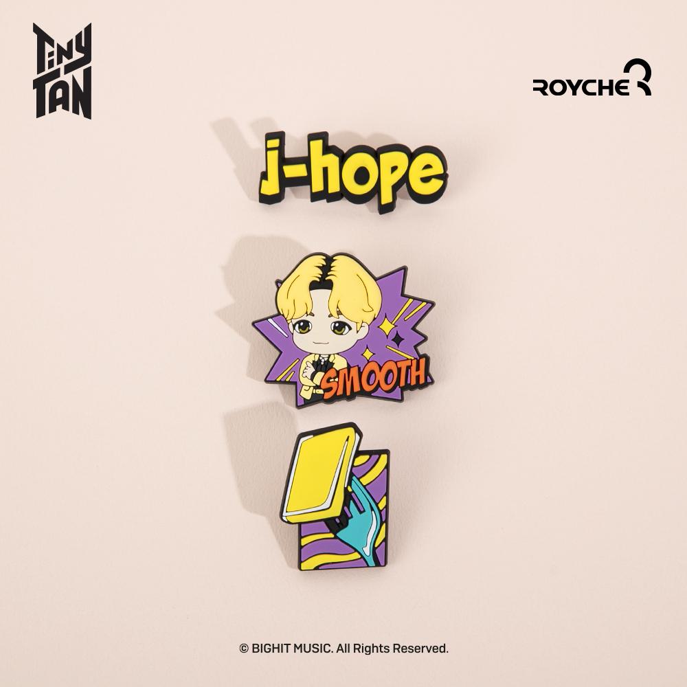 BTS (Бантан Бойз) Резиновая булавка с маслом TinyTAN, официальный, оригинальный, аутентичный, K-POP, айдол