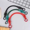 Women  Wooden Bead Rope Bag Strap Wooden Handle Rope Beads Handbag Shoulder Belt Diy Replacement Bag Accessories
