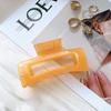 Стильный квадратный зажим для волос цвета желе, толщиной 10,5 см, для женщин, элегантный дизайн