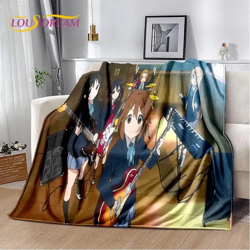 K-ON Cartoon Cute Lolita Kawaii Girls Мягкое плюшевое одеяло, фланелевое одеяло, плед для гостиной, спальни, кровати, дивана, пикника