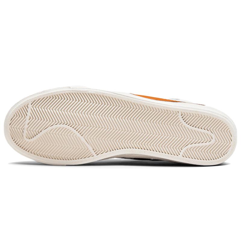 Nike Кроссовки Blazer Low 77 Jumbo Белые Альфа-оранжевые Парусные Обувь для скейтборда DN2158-100