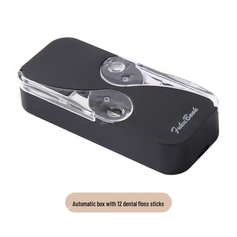 Компактная дорожная коробочка для зубной нити и зубочисток с двойным отверстием