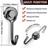 Magnetic Hooks Heavy Duty Magnetic Swivel Hooks Cruise Black Strong Neodymium Magnet Hook for  Refrigerator, Grill, Locker