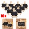 Wooden Blackboard Universal Message Board 10 Pcs/set Mini Chalkboard Portable Wedding Party Decor Decorative Parts