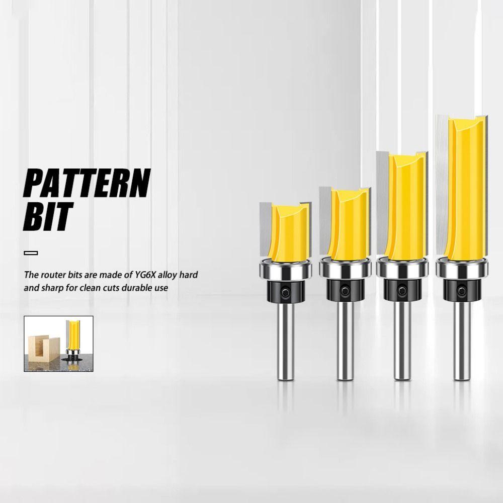 Обрезной шаблонный бит 8 мм Фреза Эффективность Прямоугольный фрезерный бит Фреза Машинная обработка