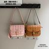 Spring New Fashion Trend Letter Bear Mail Carrier Bag One Shoulder Oblique Span Women's Bag