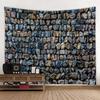 Винтажный гобелен с каменной стеной, разноцветная деревянная доска, 3D-декор в виде кирпичной стены, настенное панно для спальни, гостиной, домашний декор