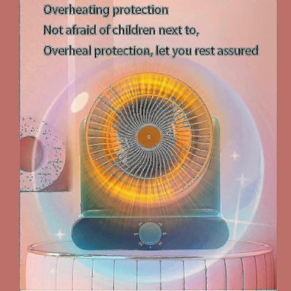 Battery Powered Portable Heater with 3 Heat Settings and Fan Option for Camping and Office Use Appliance