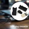 DIY Mini USB Male Connector 4 In 1 Assemble Wire With Plastic Cover 5Pin Plug Socket USB 2.0 Jack