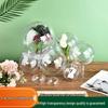 High-Transparency Acrylic Christmas Ball - Creative Hanging Decoration with Preserved Flowers