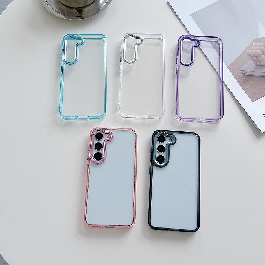 Чехол для Samsung S26 S25 S24 S23 S22 ultra Простой и прозрачный прочный чехол Полное покрытие Ударопрочный Защита от отпечатков пальцев Однотонный
