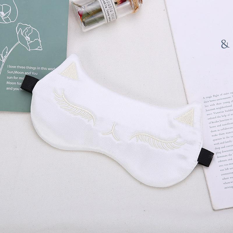 Имитация шелка маска для сна ночная маска для глаз гладкая для женщин мужчин лиса путешествия расслабляющие повязки на глаза ночная дышащая повязка на глаза