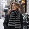 Ветрозащитный Зимний Набор Шляпа и Шарф Толстый Теплый Плюшевый Снуд Новый Зимний Шарф Шляпа Женский