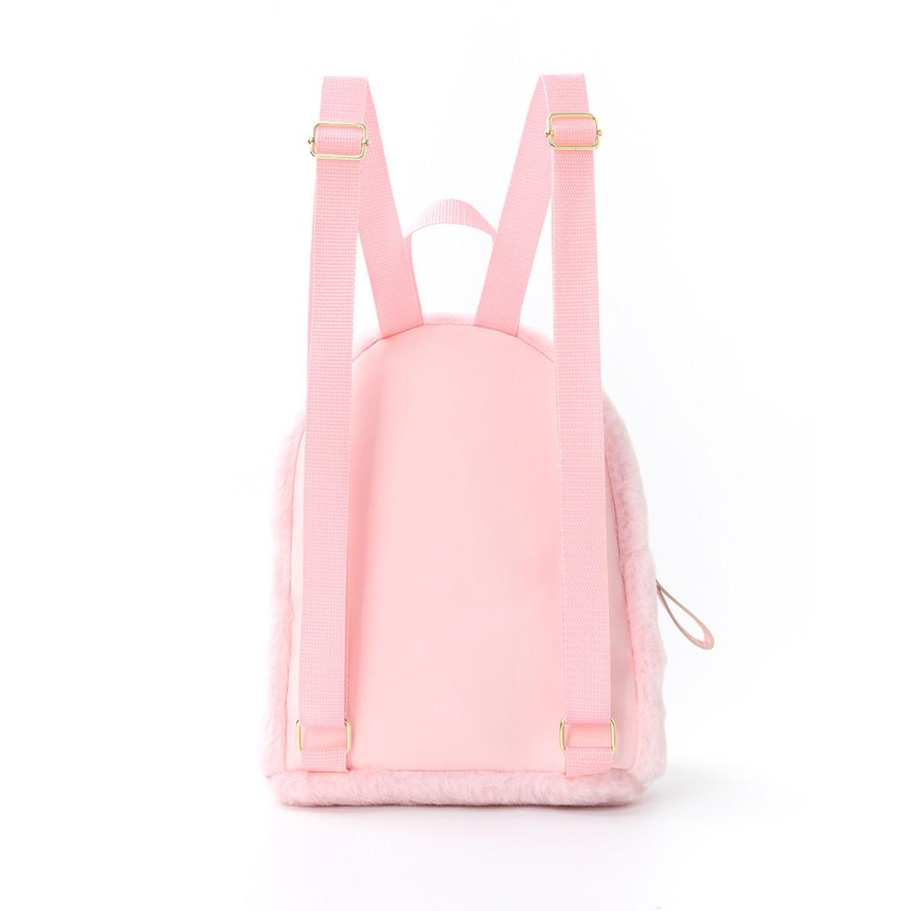 Kids Plush Backpack With Rabbit Ear Design For Travel And School