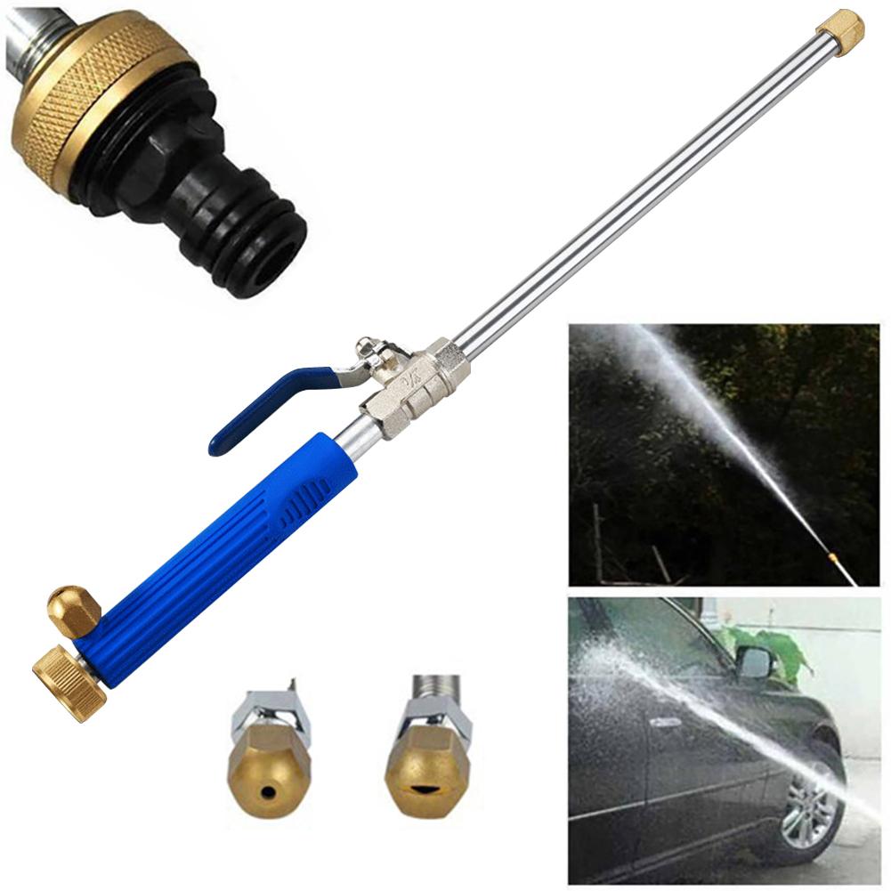 Car Washing Maintenance High Pressure Water Gun Metal Water Washer Jet Hose Pipe Wand Nozzle Sprayer Cleaning Tools Universal