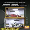 Модель сцены подземной парковки с пылезащитным чехлом и подсветкой, коллекция деревянных украшений для парковки.