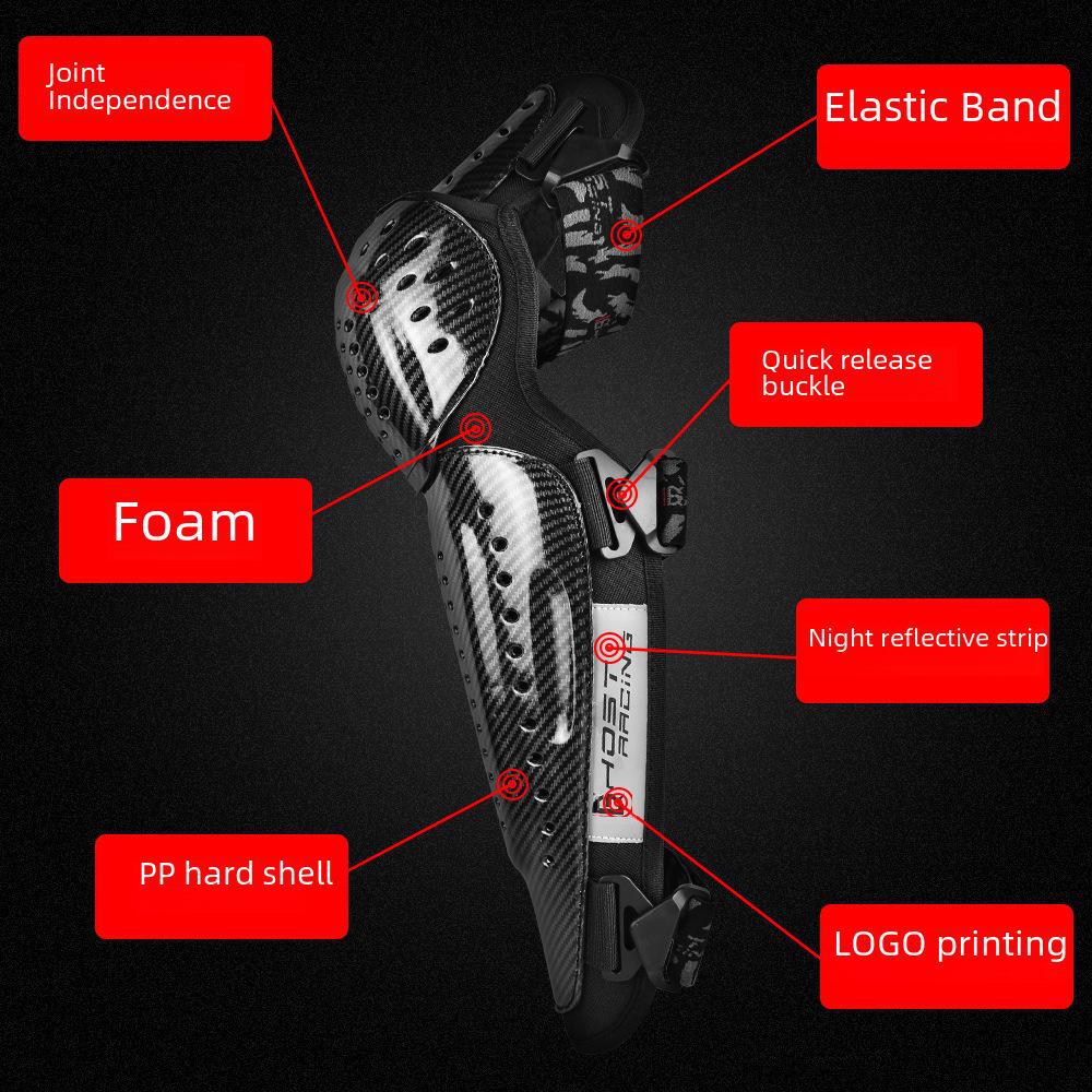 Комплект летних наколенников и налокотников для мотоциклистов - защитное снаряжение для мужчин и женщин, леггинсы для защиты от падений и рыцарское снаряжение