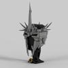 927 деталей MOC Властелин Колец Шлем Короля-чародея Ангмара Хоббит Властелин Колец Модель Строительные Блоки Архитектура Игрушка Рождественские Подарки Кирпичики Дети
