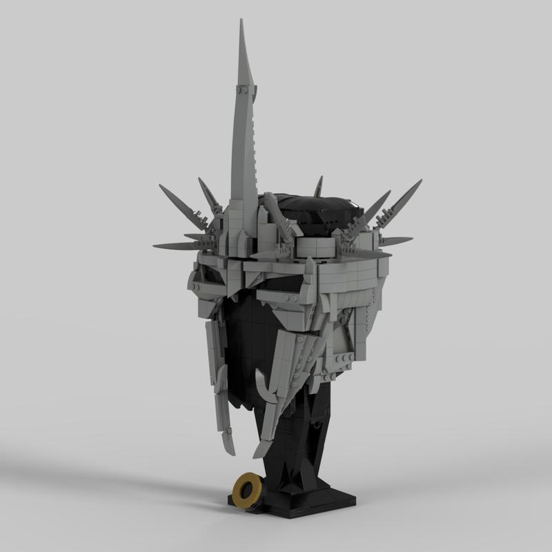 927 деталей MOC Властелин Колец Шлем Короля-чародея Ангмара Хоббит Властелин Колец Модель Строительные Блоки Архитектура Игрушка Рождественские Подарки Кирпичики Дети