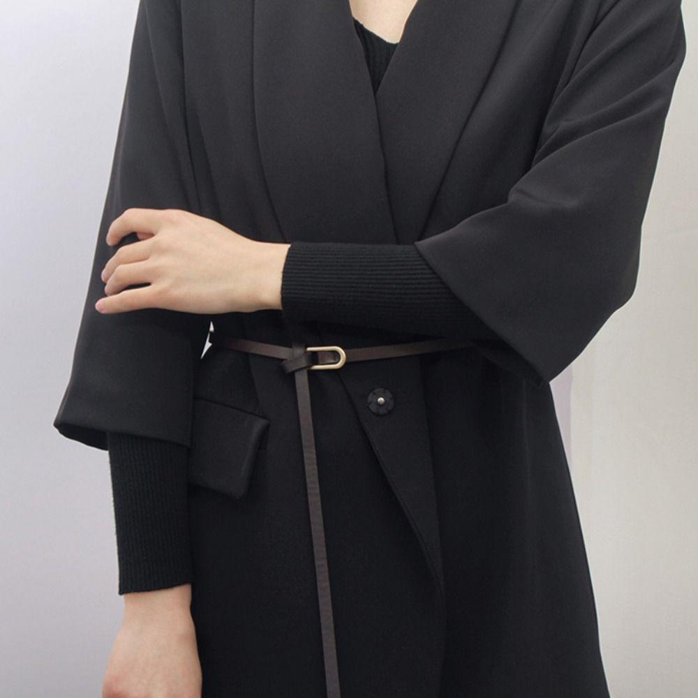 Роскошный дизайнерский кожаный ремень эллиптический тонкий поясной ремень для женщин брючные ремни для платьев