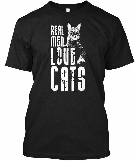 Real Men Love Cats Funny Cat T-Shirt