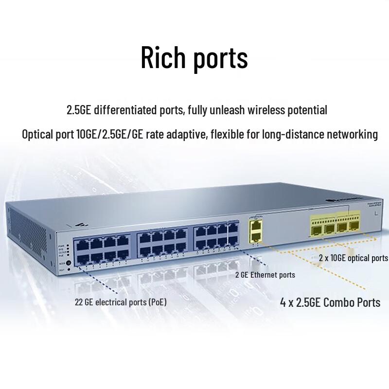 Huawei Kunling S220S-26PN4JX Enterprise Layer 2 Managed PoE Switch