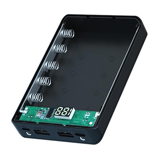 Высококачественная быстрая зарядка с антиобратным подключением DIY 5x18650 Портативный чехол-зарядное устройство для смартфона Power Bank Shell