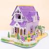 Cartoon Three-Dimensional Puzzle Children's Handmade DIY Toys Paper Card Villa Building Model Desktop Decoration