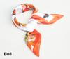 Fashionable Womens Scarfs Silk Scarf Foulard Luxury Scarf NeckerChief  50CM Designer Scarf Women Orange Butterfly B008