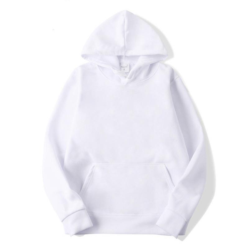 Autumn and Winter Sweater Men's Hooded Trend Hoodie Men's Jacket Sports Pullover Solid Color