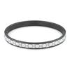 Geometry Round Bangles Bracelets for Women Black Blue Enamel Bangles Party Stainless Steel Jewelry