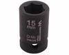 Hexagonal impact socket 1/2". 15 . CrMo. DIN 3129. Waryński