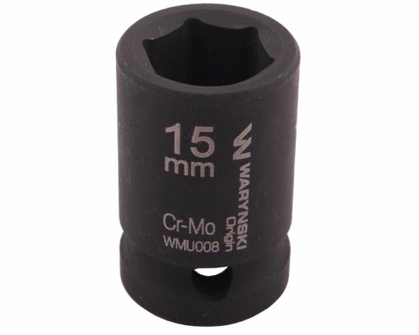 Hexagonal impact socket 1/2". 15 . CrMo. DIN 3129. Waryński
