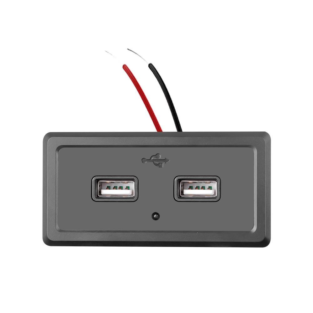 Двойной USB-разъем для зарядного устройства 4,8 А 3,1 А для мотоцикла, автомобиля, грузовика, квадроцикла, лодки, автомобиля, автофургона, автобуса, 2,1 А 2,4 А, автомобильная мебель, зарядное устройство, розетка