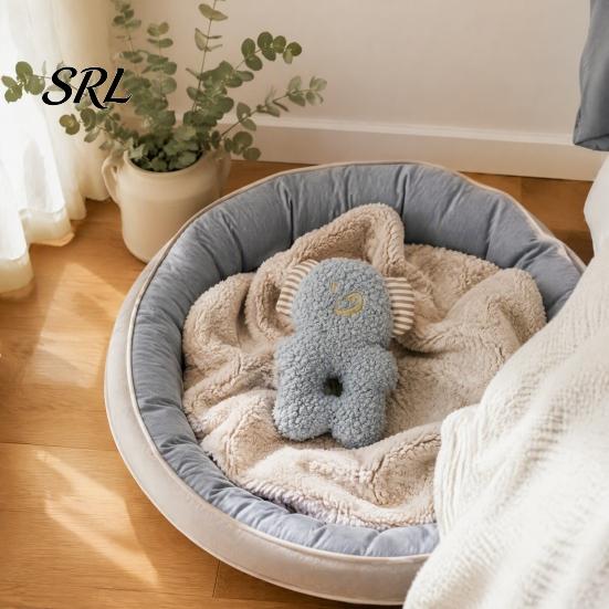 Crinkle Paper Dog Toys Stuffed Animal Chew Toy, Squeaky Plush Bear Bunny Interactive Small And Medium Snuffle Toy with Center Hole for to Dogs