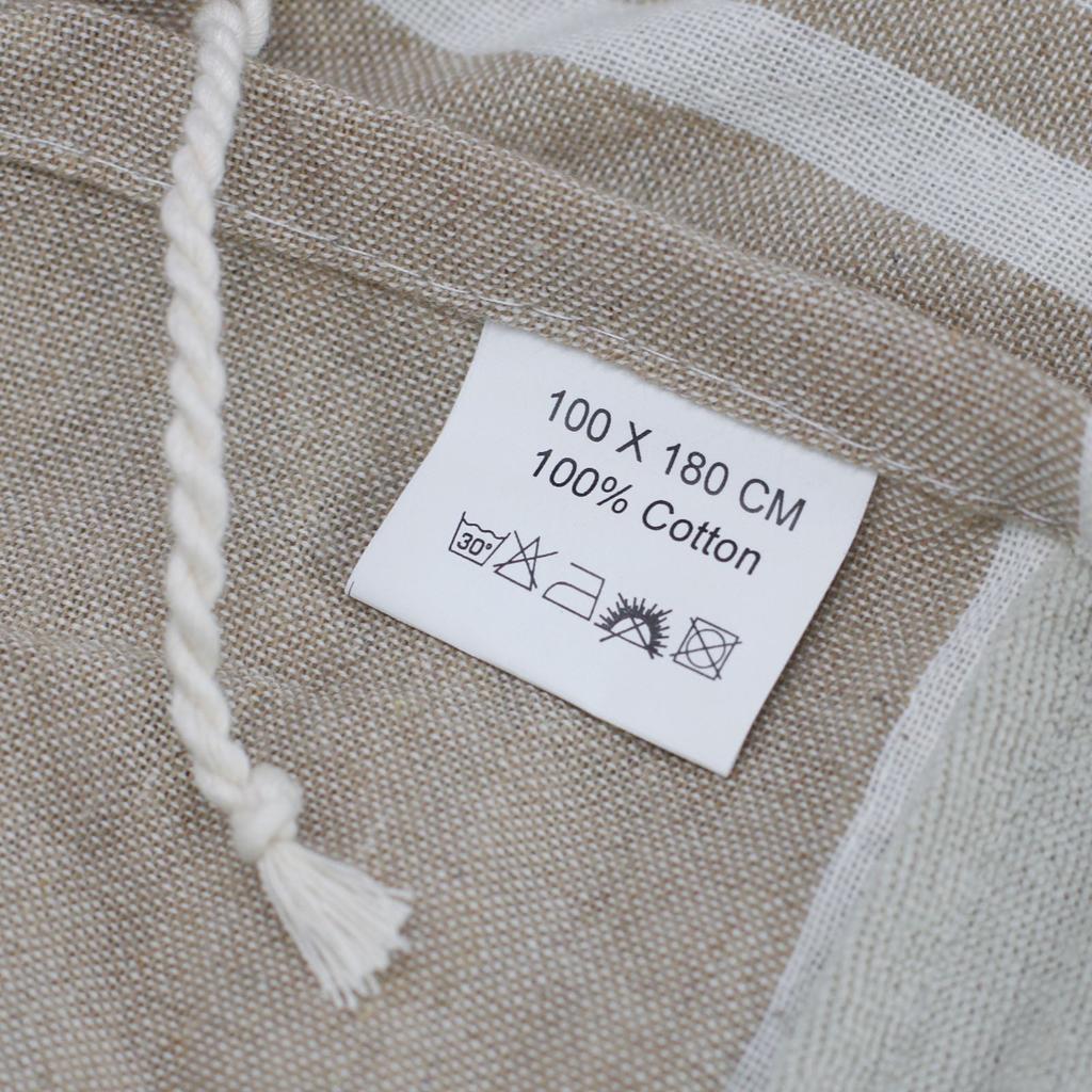 Cotton Pareo Towel Warm Sand 100x180cm