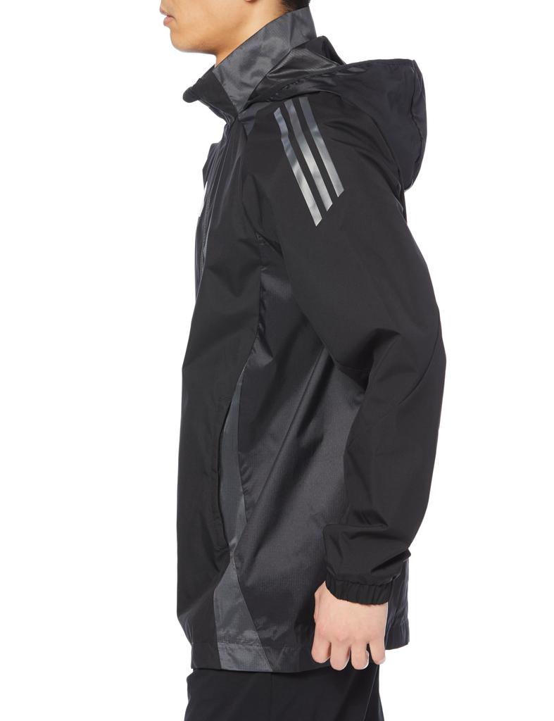 Adidas Tiro 24 Competition Футбол Серый Размер Мужская Всепогодная Куртка, HBP45, Черный/Командный (IJ8343), Дж/Л